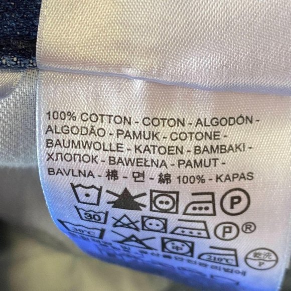 LEVI 522 Dark Blue Ripped Jean - Picture 12 of 13